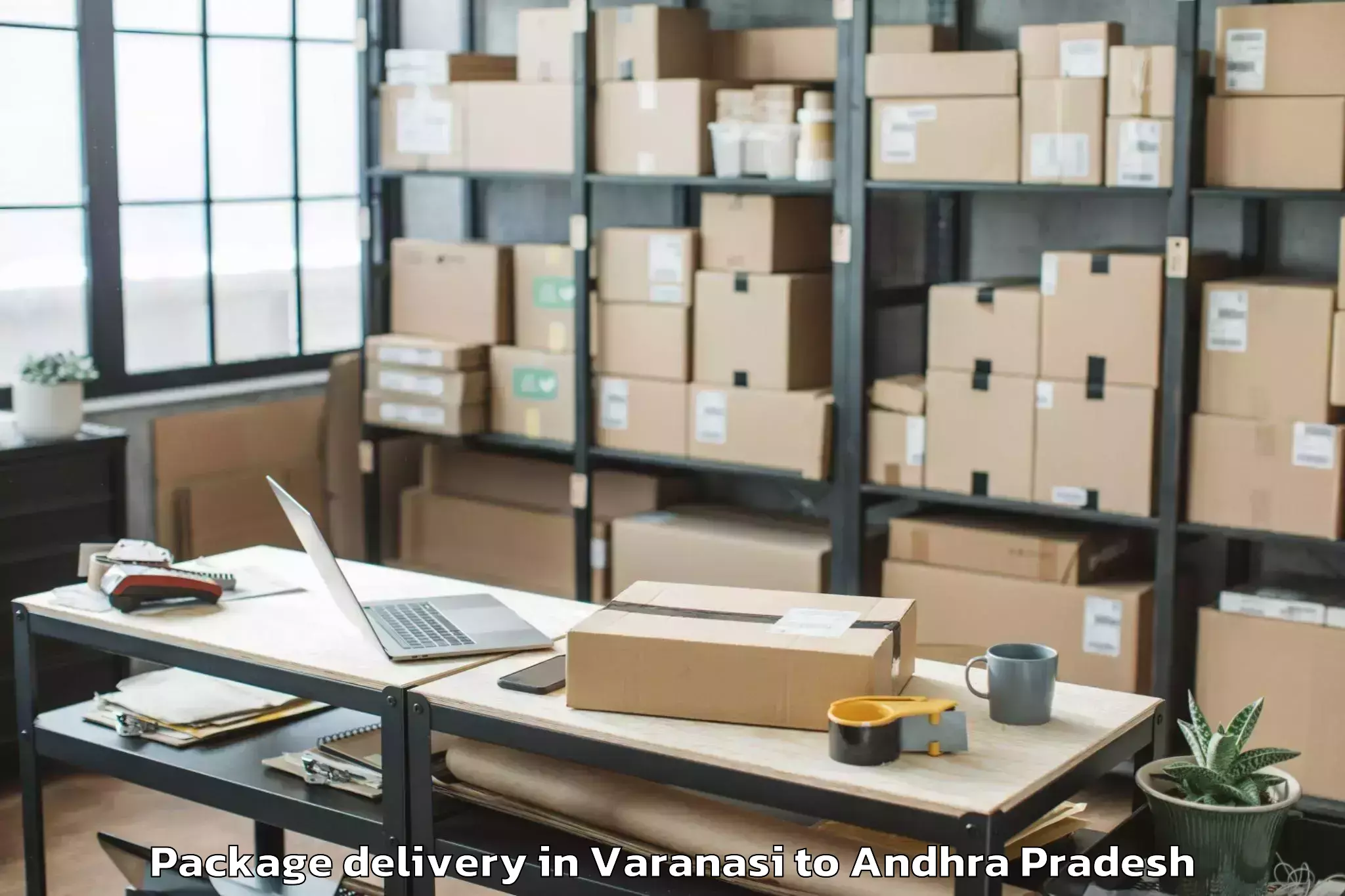 Quality Varanasi to Pellakuru Package Delivery